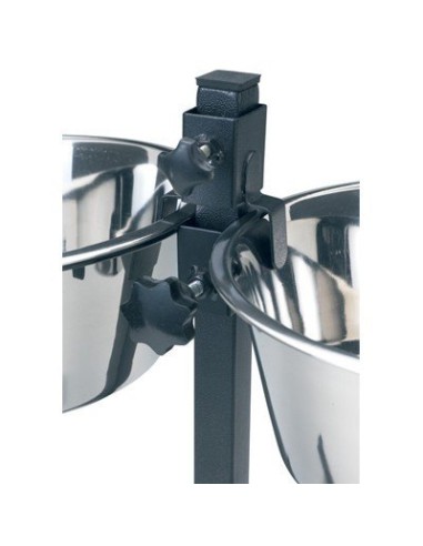 COMEDERO DOBLE REGULABLE 25 CM 2 X 2,6 L - 