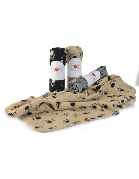 MANTA MULTIUSOS HUELLAS 100 X 70 CM.   - 