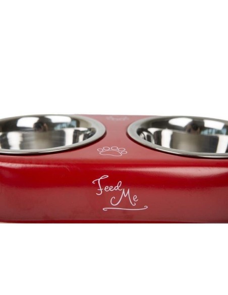 COMEDERO DOBLE DRAW 13,5 CM 2 X 0,60 L NEW - 