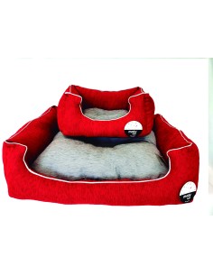 CUNA RECT. CHENILLA ROJA T-1 50*42*21 2