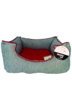 CUNA RECT. CHENILLA GRIS T-1 50*42*21