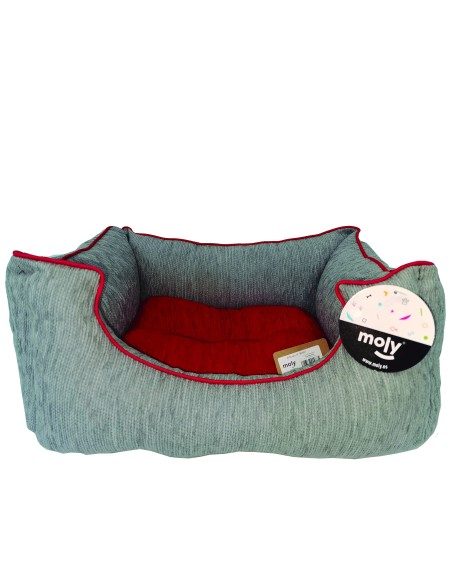 CUNA RECT. CHENILLA GRIS T-1 50*42*21