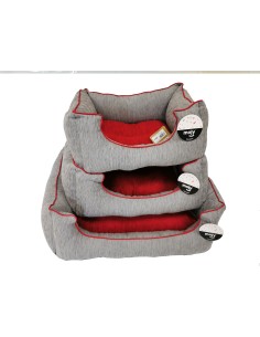 CUNA RECT. CHENILLA GRIS T-1 50*42*21 2