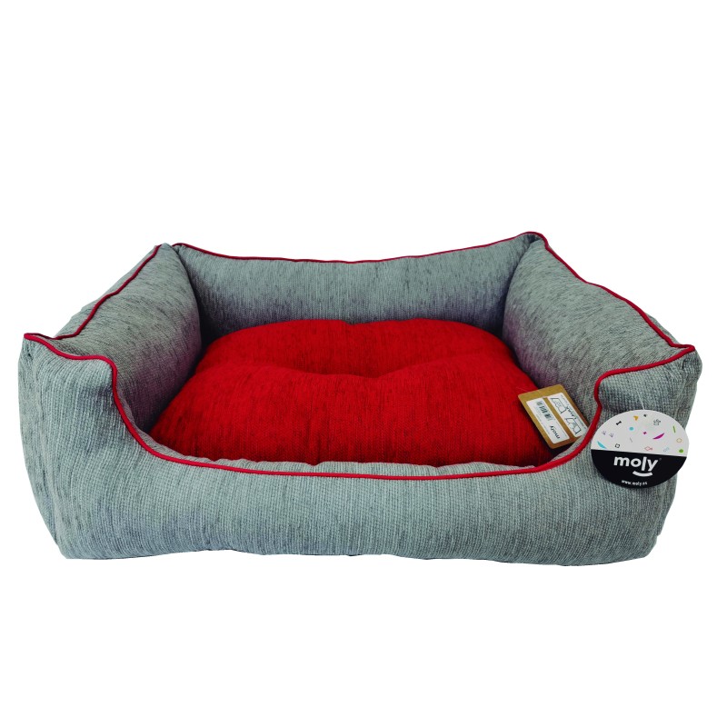 CUNA RECT. CHENILLA GRIS T-2 60*48*24