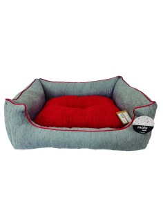 CUNA RECT. CHENILLA GRIS T-3 75*63*24