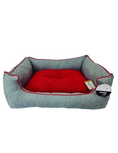 CUNA RECT. CHENILLA GRIS T-3 75*63*24