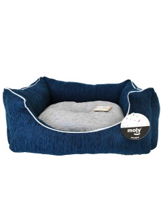 CUNA RECT. CHENILLA AZUL T-1 50*42*21