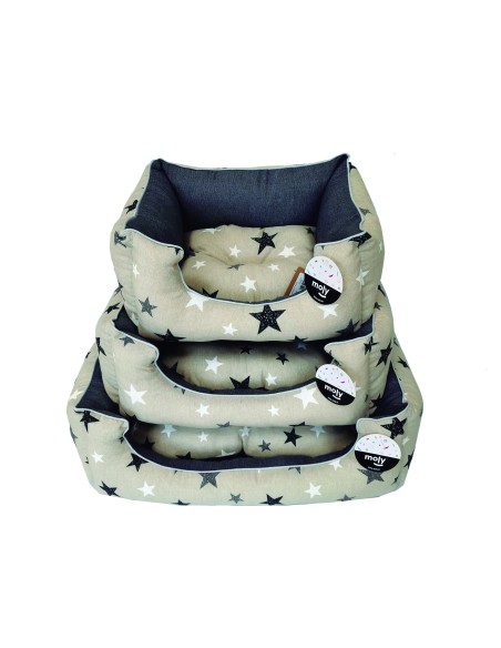 CUNA RECT. ESTRELLITAS/GRIS T-1 50*42*21