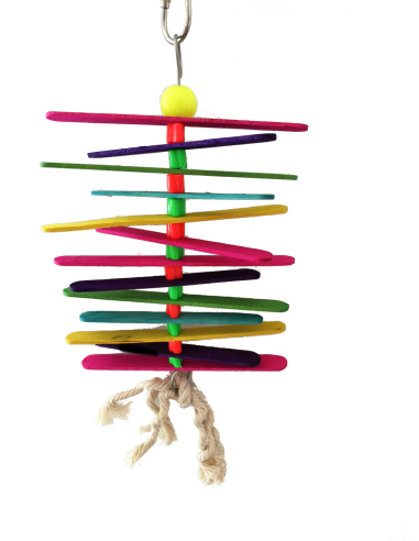 JUGUETE INTERACTIVO C/SONIDO MADERA PALITOS COLORES 25CM