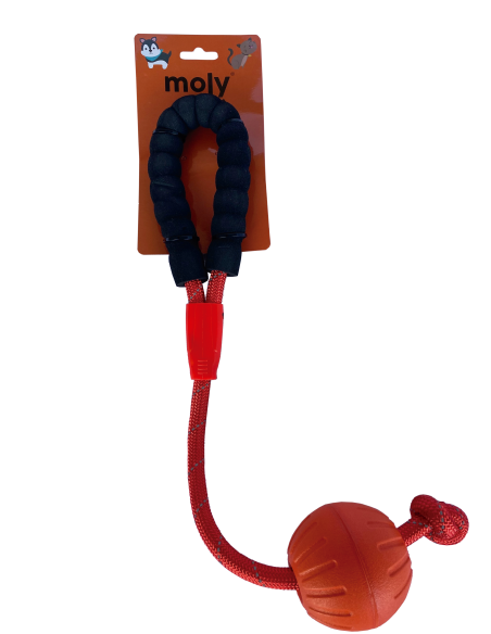 JUGUETE TPR ECO CUERDA PELOTA EMPUÑAD CONF 9*50 CM