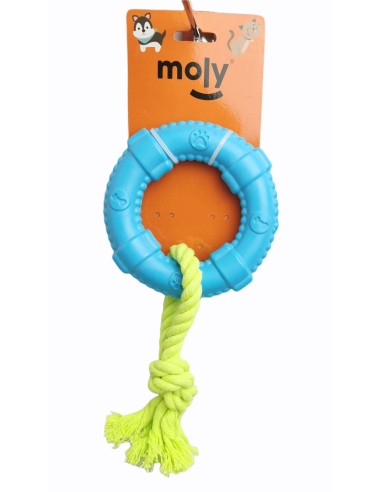 JUGUETE TPR ECO CON CUERDA INTERACTIVO DENTAL 9 CM