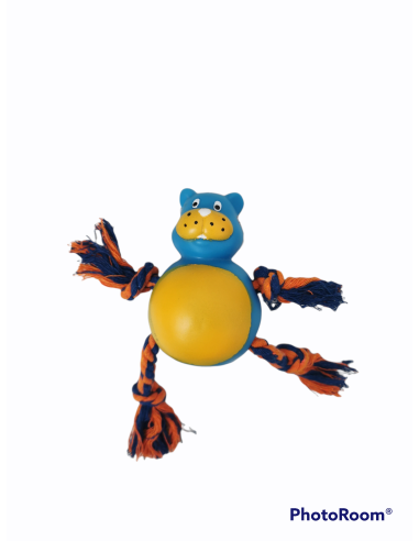 JUGUETE MORDEDOR PERRO HIPOPOTAMO 21 CM