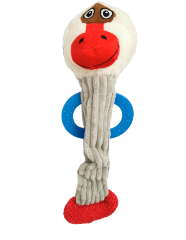 PELUCHE PERRO C/MORDEDOR MONO 45 CM