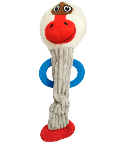 PELUCHE PERRO C/MORDEDOR MONO 45 CM