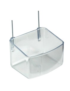 COMEDERO LORO C/GANCHOS 2