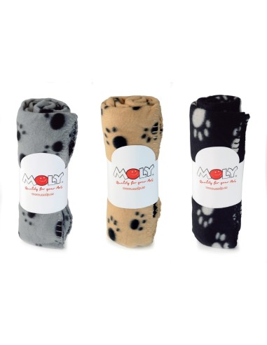 MANTA MULTIUSOS HUELLAS 100 X 70 CM.   - 