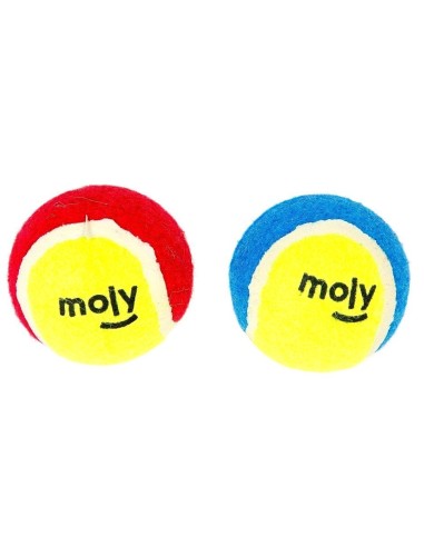 PELOTA TENIS 6,5cm C/HUELLAS PACK.2 - 