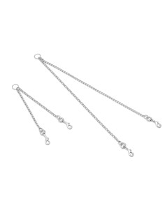 ACOPLE 2 PERROS CROMADO 25cm X 2mm 2