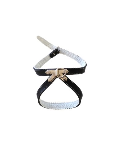 PETRAL CUERO FORRADO  25 CM - 