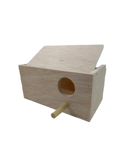 NIDO PERIQUITO MADERA 20 X 9,5 X 10,5 CM - 