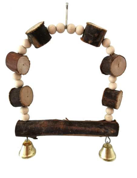 COLUMPIO INTERACTIVO C/SONIDO ARCO MADERA NATURAL  - 