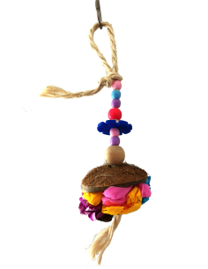 JUGUETE INTERACTIVO COLORES CUERDA/PAPEL/COCO 26 CM 2