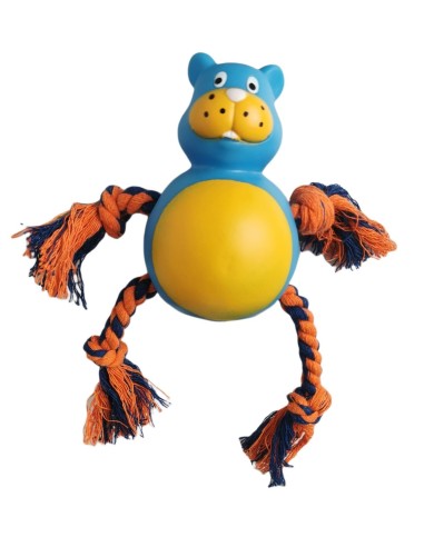 JUGUETE MORDEDOR PERRO HIPOPOTAMO 21 CM - 