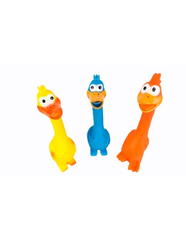 JUGUETE LATEX POLLOS SURTIDOS FUNNY 28 CM