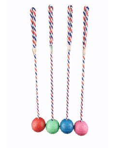 PELOTA CAUCHO 6CM C/RAMAL NYLON