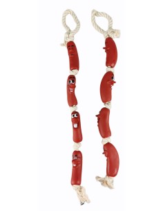 JUGUETE VINILO RISTRA SALCHICHA 75cm