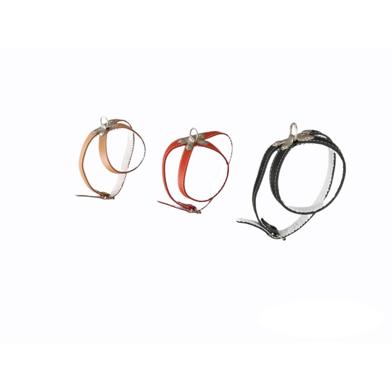 PETRAL CUERO C/FORNITURA 25 CM