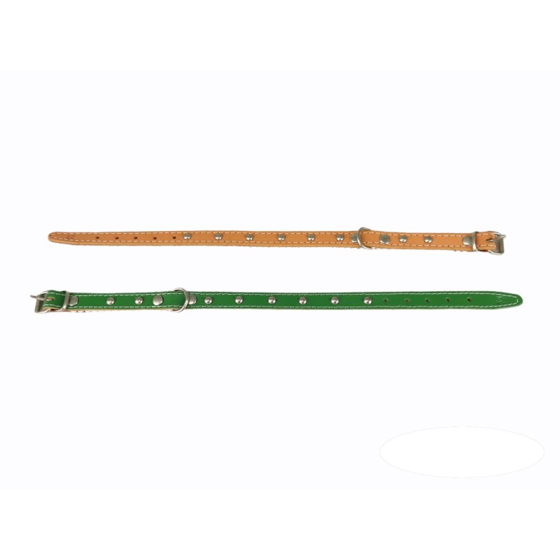 COLLAR CUERO LISO C/FORNITURA 35 CM