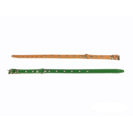 COLLAR CUERO LISO C/FORNITURA 35 CM