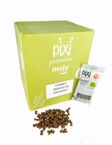 EXPOSITOR SNACK PREMIUM PAVO 50 BOLSITAS 100 GR