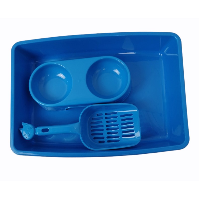 KIT PARA GATO BANDEJA/COMEDERO/PALA 37X26 - 