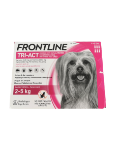 FRONTLINE TRI-ACT 2-5 KG XS  6 PIPETAS - 