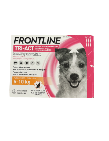 FRONTLINE TRI-ACT PIPETAS PARA PERROS 5-10 KG - 