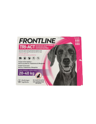 FRONTLINE TRI-ACT 6 PIPETAS PARA PERROS 5-10 KG - 