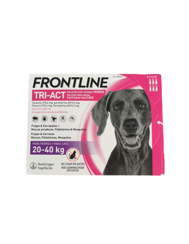 FRONTLINE TRI-ACT ANTIPARASITARIO PERROS 20-40 KG - 