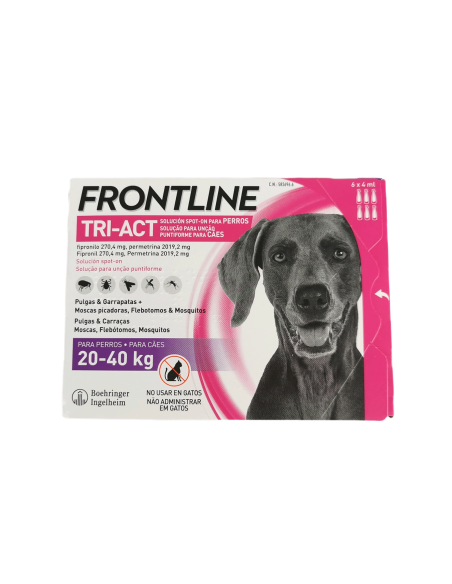 FRONTLINE TRI-ACT ANTIPARASITARIO PERROS 20-40 KG - 