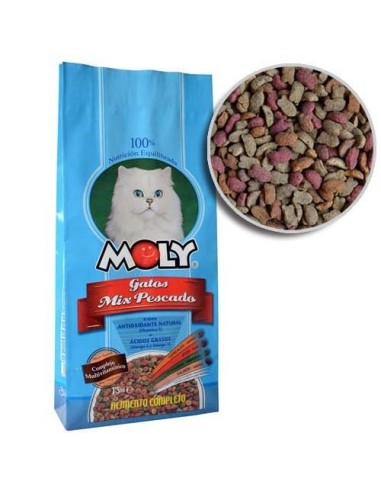 PIENSO PARA GATOS MOLY PESCADO 1.5 KG - 