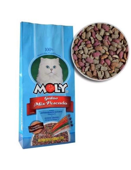 PIENSO PARA GATOS MOLY PESCADO 1.5 KG - 
