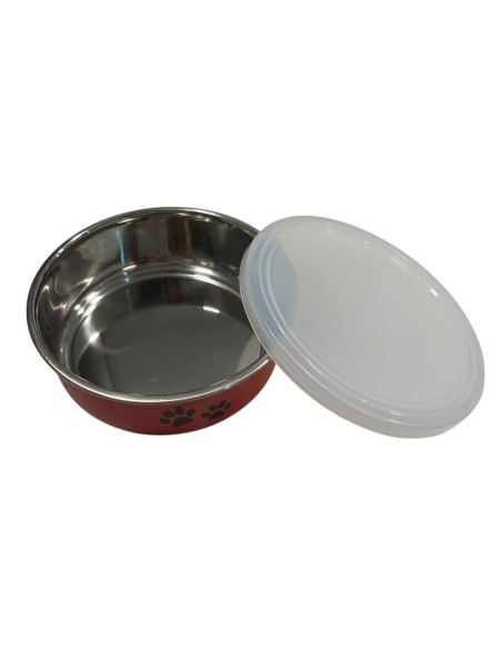 Comedero de Acero Moly con Tapa Hermética | Resistente y Seguro - 