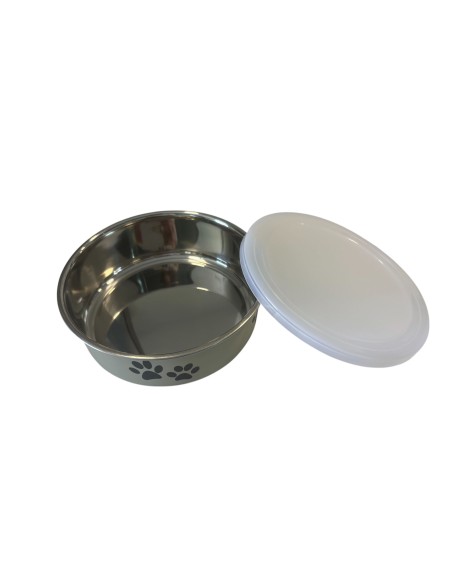 Comedero de Acero Moly con Tapa Hermética | Resistente y Seguro - 