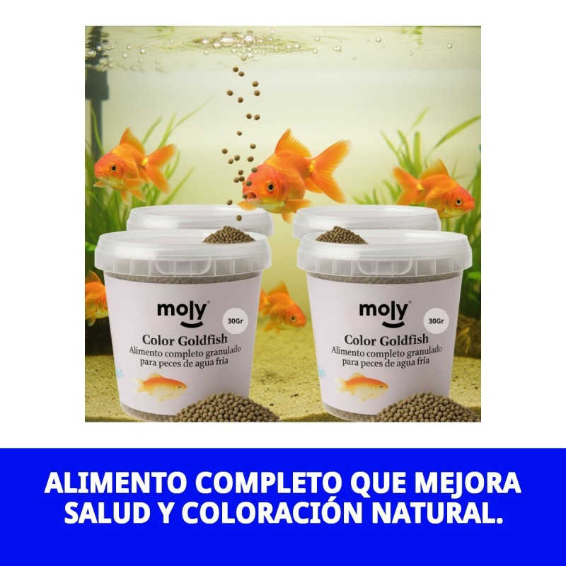 MOLY GOLDFISH COLOR GRANULADO 30 GRMS /120ML - 